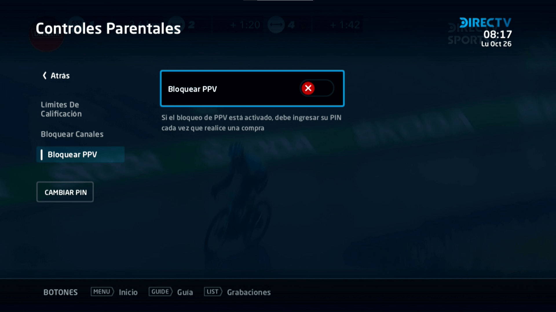 DIRECTV Control Parental Activación y Uso DIRECTV Argentina
